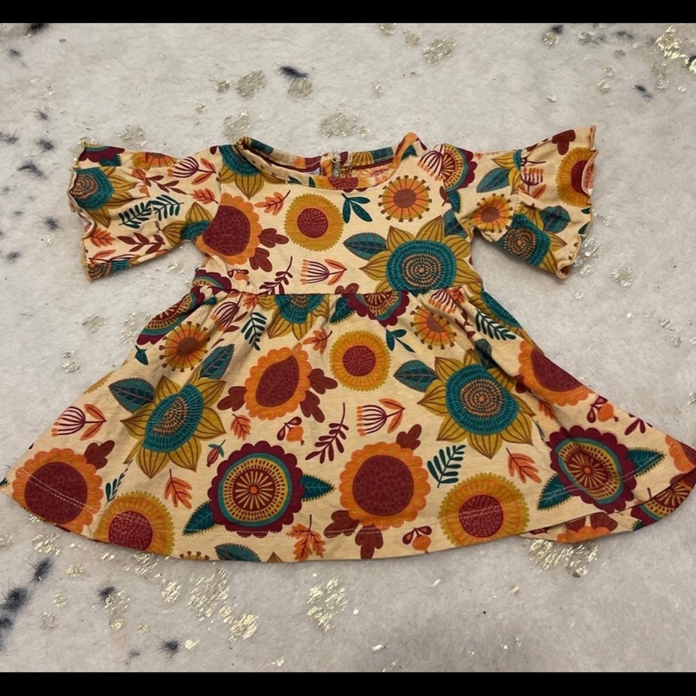 Ruffle Butts 3-6m fall dress